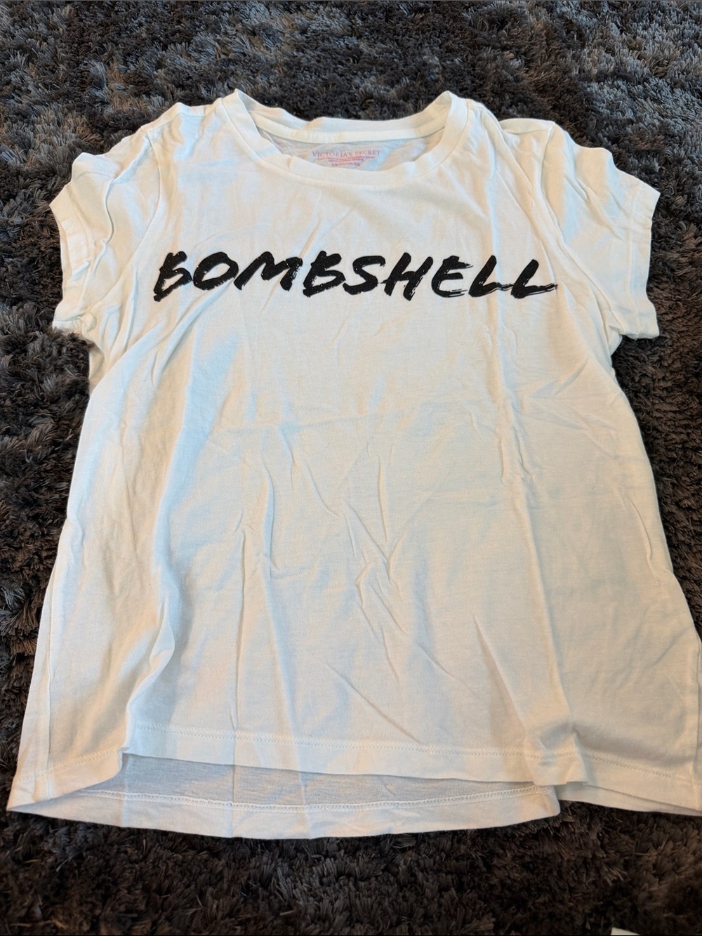 Bombshell Graphic White Women's Tee